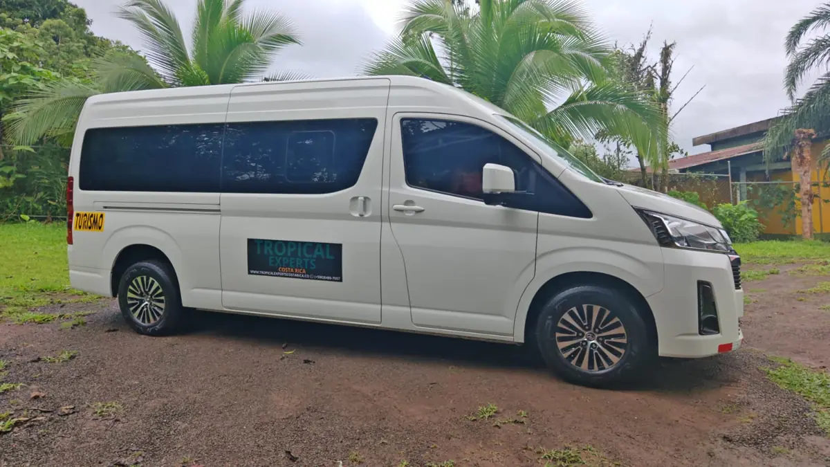 A Tropical Experts Toyota Hiace ready for a transfer
